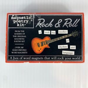 Magnetic Poetry Rock & Roll Kit 2003 Music #3133 Over 240 Hard Driving Words